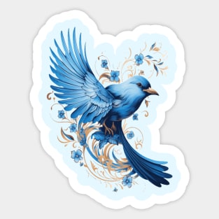 Blue bird: Freedom and Discovery Sticker